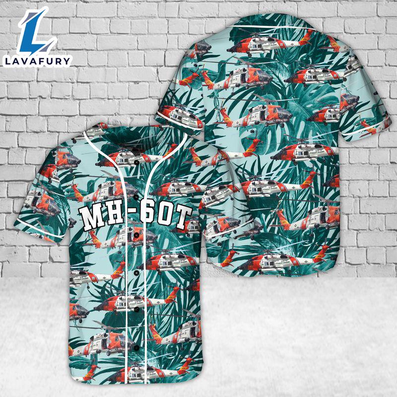 U.S Coast Guard Sikorsky MH-60T Jayhawk Baseball Jersey 4TH Of July U.S Coast Guard Sikorsky MH-60T Jayhawk Baseball Jersey 4TH Of July