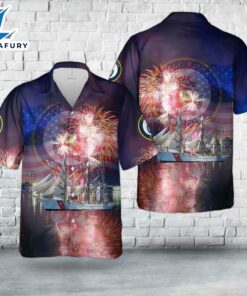 US Coast Guard USCGC Eagle (WIX-327), 4th Of July Hawaiian Shirt