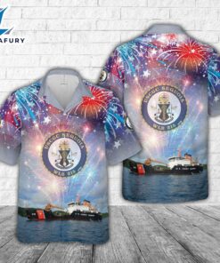 US Coast Guard USCGC Sequoia (WLB-215), 4th Of July Hawaiian Shirt