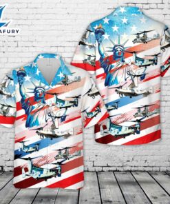 US Navy Bell Boeing CMV-22B Osprey, 4th Of July Hawaiian Shirt