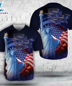 US Navy Blue Angels, 4th Of July Baseball Jersey
