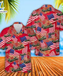 US Navy Boeing Vertol CH-46 Sea Knight 4th Of July Hawaiian Shirt