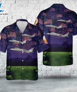 US Navy F-14A Tomcat Of VF-301 Devil's Disciples, 4th Of July Hawaiian Shirt