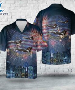 US Navy Grumman F-14A Tomcat AC 400 Of VF-124 Gunfighters, 4th Of July Hawaiian Shirt