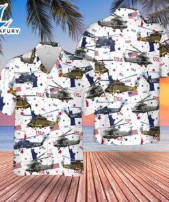 US Navy Kaman SH-2 Seasprite 4th Of July Hawaiian Shirt