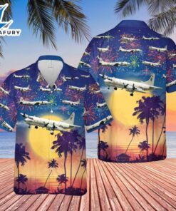 US Navy Lockheed P-3 Orion 4th Of July Hawaiian Shirt