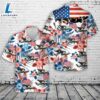 US Navy Northrop Grumman E-2C Hawkeye, 4th Of July Hawaiian Shirt