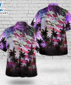 US Navy Northrop Grumman E-2C Hawkeye Of VAW-123 Screwtops, 4th Of July Hawaiian Shirt