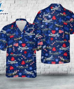 US Navy Northrop Grumman EA-6B Prowler, 4th Of July Hawaiian Shirt