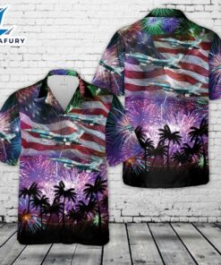 US Navy Top Gun F-16N, 4th Of July Hawaiian Shirt