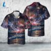 US Navy USS Carl Vinson (CVN-70), 4th Of July Hawaiian Shirt