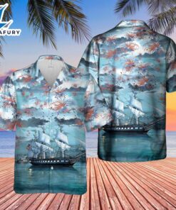 US Navy USS Constitution 4th of July Hawaiian Shirt