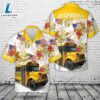 US School Bus, 4th Of July Hawaiian Shirt