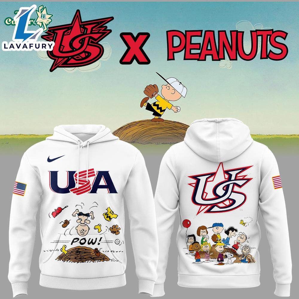 USA Baseball x Peanuts Limited Edition Hoodie 2026 For Man And Women USA Baseball x Peanuts Limited Edition Hoodie 2026 For Man And Women