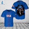 USA Skull Whisper Baseball Jersey 4TH Of July 2 USA Skull Whisper Baseball Jersey