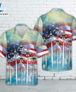 USAF Thunderbirds 4th Of July Hawaiian Shirt