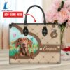 Vizsla Dog Duccy Dog Lover Leather Handbag Love Your Pet 3 Vizsla Dog Duccy Dog Lover Leather Handbag