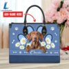 Vizsla Dog Lover Leather Bag With Daisy Flowers Love Your Pet 3 Vizsla Dog Lover Leather Bag With Daisy Flowers