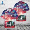 Waste Pro Mack MRU, 4th Of July Hawaiian Shirt
