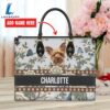 Yorkshire Terrier Dog Bior Leather Handbag With Flowers And Butterfly Love Your Pet 2 Yorkshire Terrier Dog Bior Leather Handbag With Flowers And Butterfly