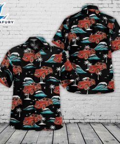 1942 International KR11 Fire Truck Hawaiian Shirt