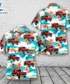 1964 Dodge Fire Truck Hawaiian Shirt