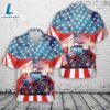 4th July Farm Tractor American Flag Fireworks Hawaiian Shirt