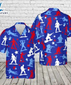 4th of July Army Patriotic Soldier Hawaiian Shirt