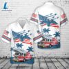 4th Of July Fire Truck Firefighter Hawaiian Shirt 1