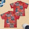 4th Of July Fire Truck Firefighter Youth Short-sleeve Hawaiian Shirt
