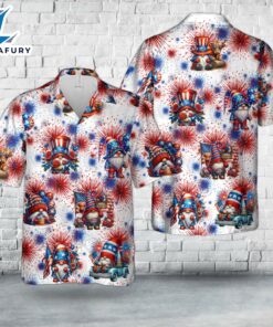 4th Of July Gnomes Hawaiian Shirt