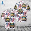 4th Of July School Bus Hawaiian Shirt