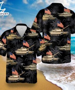 Abrams Battle Tank 4th Of July Hawaiian Shirt