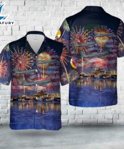 Alaska Air National Guard 168th Air Refueling Wing Boeing KC-135R Stratotanker, 4th Of July Hawaiian Shirt