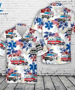 Ambulance EMS, 4th Of July Hawaiian Shirt