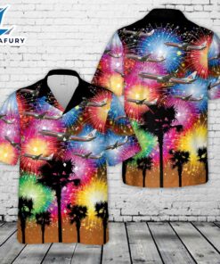 American Airlines Legacy Colors Boeing 737-800, 4th Of July Hawaiian Shirt