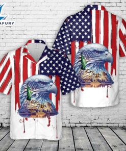 American Bald Eagle, 4th Of July Hawaiian Shirt