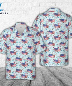 American Map 4th Of July Hawaiian Shirt