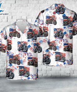 American Patriotic Motorcycle 4th Of July Hawaiian Shirt