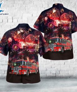 Brilliant, Ohio, Brilliant Fire Department, 4th Of July Hawaiian Shirt