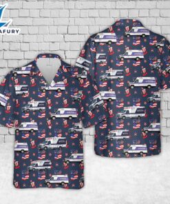 California Royal Ambulance, 4th of July Hawaiian Shirt