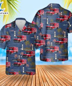 California San Diego Rural Metro Ambulance Hawaiian Shirt