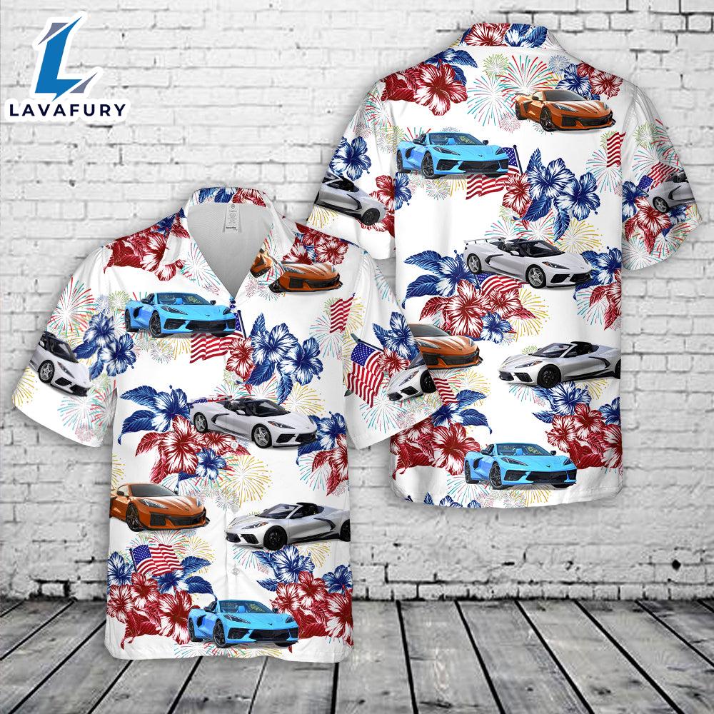 Chevy Corvette C8, 4th Of July Hawaiian Shirt 4TH Of July Chevy Corvette C8, 4th Of July Hawaiian Shirt 4TH Of July