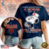 Chicago Bears NFL Snoopy Never Underestimate A Nurse Unisex T Shirt