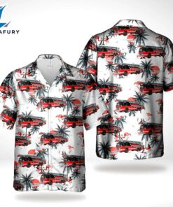 Chicago Fire Department CFD Fire Truck Hawaiian Shirt