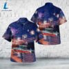 Chicago Fire Department CFD Illinois Eugene Blackmon Fireboat, 4th Of July Hawaiian Shirt