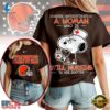 Cleveland Browns NFL Snoopy Never Underestimate A Nurse Unisex T Shirt
