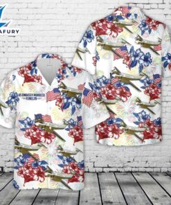 Custom Name US Army Beechcraft C-12 Huron Aircraft, 4th Of July Hawaiian Shirt