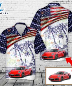 Custom Porsche 911, 4th Of July Hawaiian Shirt NLMP0905PT04