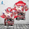 Dalmatian & Fire Truck, 4th Of July Hawaiian Shirt